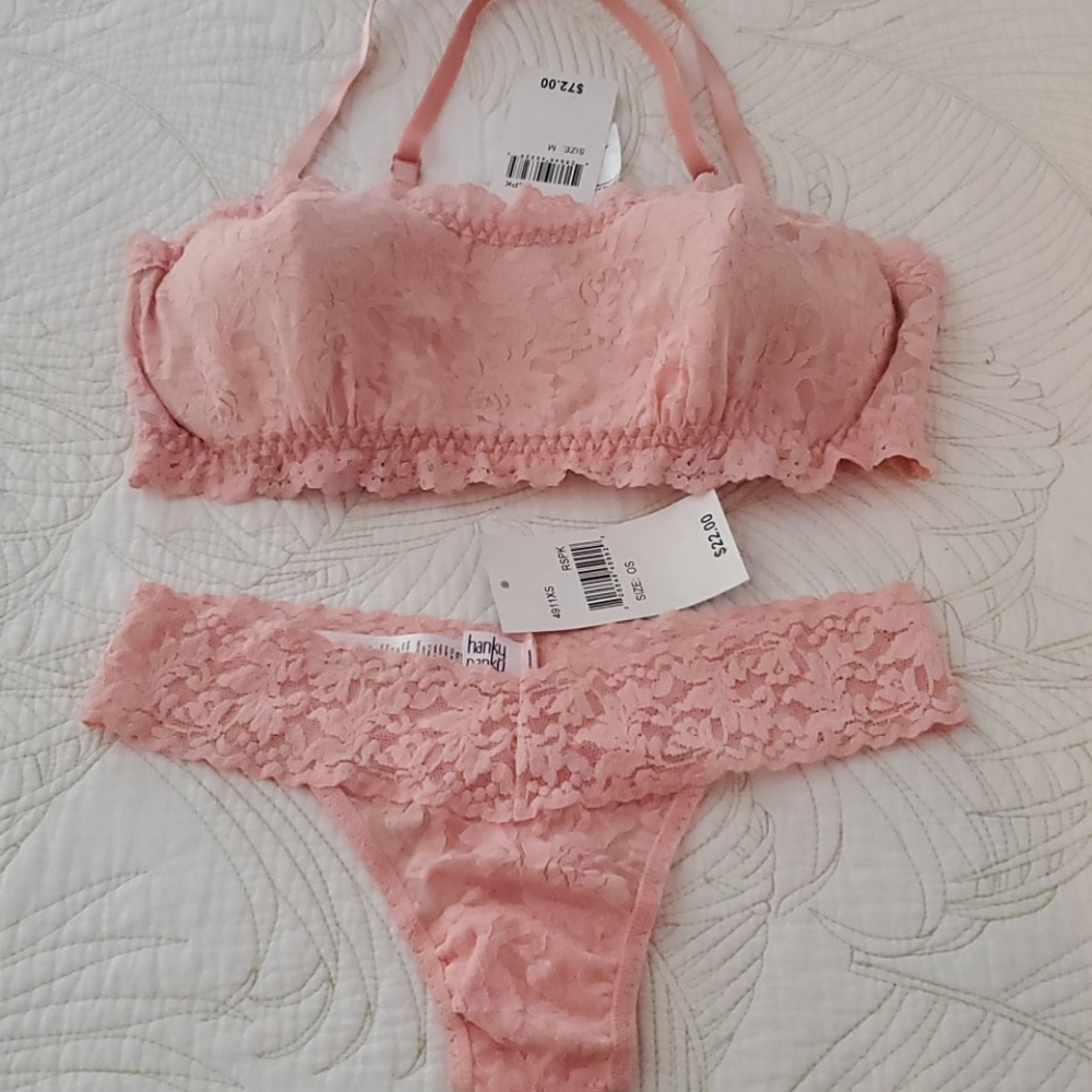 NWT HANKY PANKY BRA AND THONG